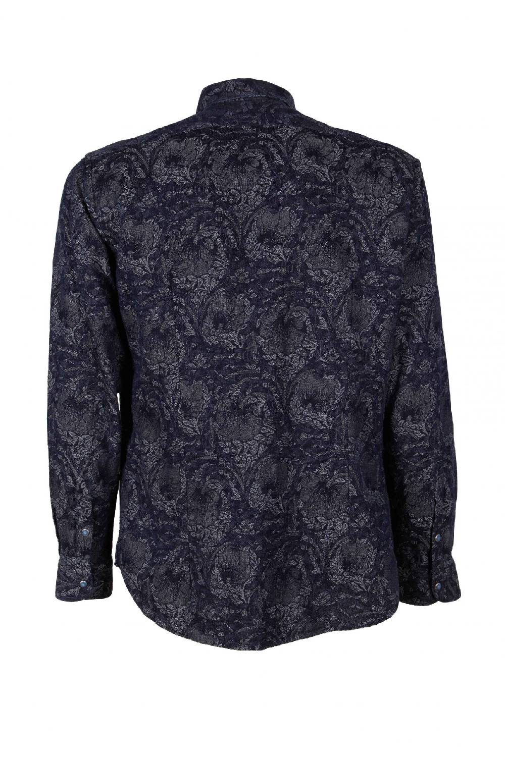 Poggianti Camicia uomo in Denim Jacquard LEGOLI-66-235-01 Sottocosto