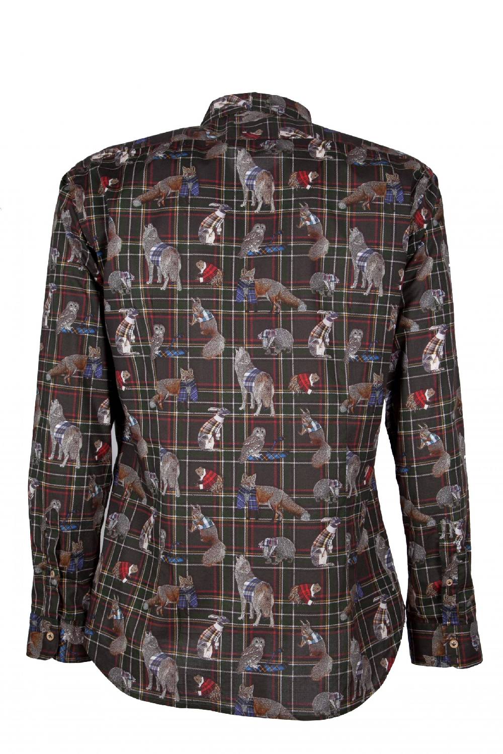 Poggianti Camicia uomo stretch con stampa animali PISA-64-175-03 Offerta