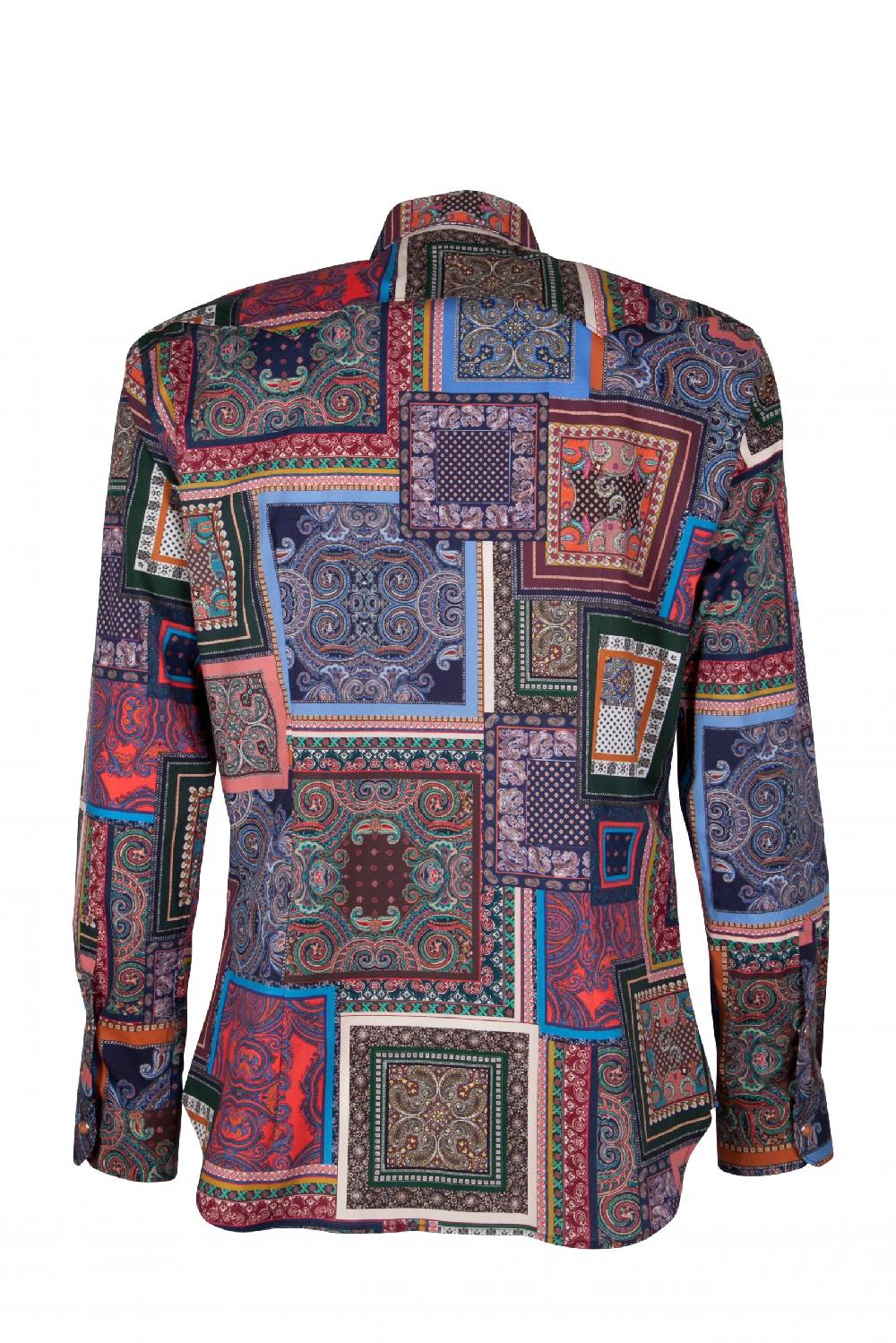 Poggianti Camicia uomo stretch con stampa geometrica EMPOLI-UBBF-166-01 Economico