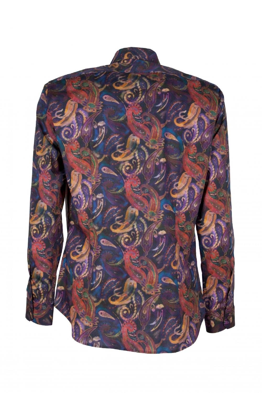 Poggianti Camicia uomo stretch con stampa Paisley PISA-73-163-01 Outlet
