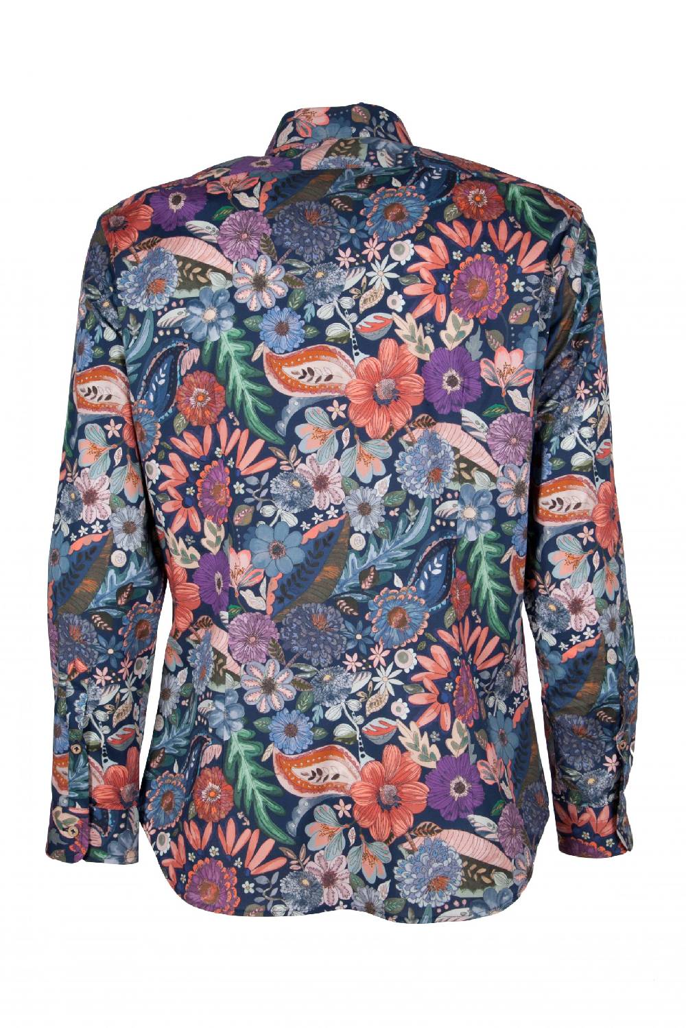Poggianti Camicia uomo stretch con stampa Floreale FIRENZE-61F-162-01 In Vendita