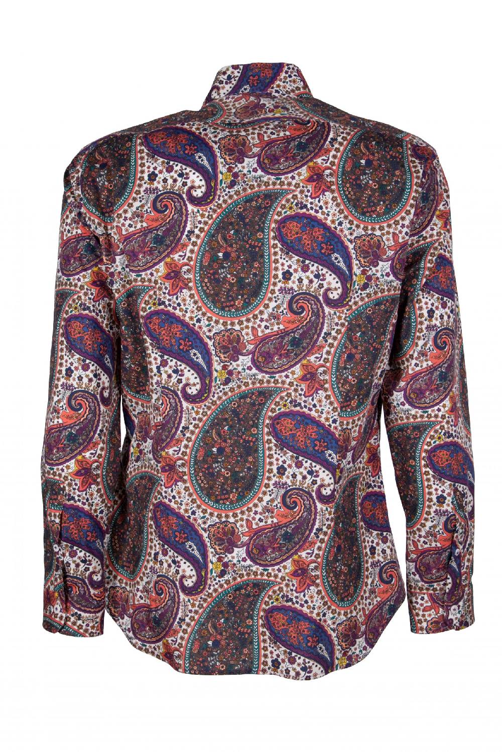 Poggianti Camicia uomo stretch con stampa Paisley PISA-31F-161-01 Saldi