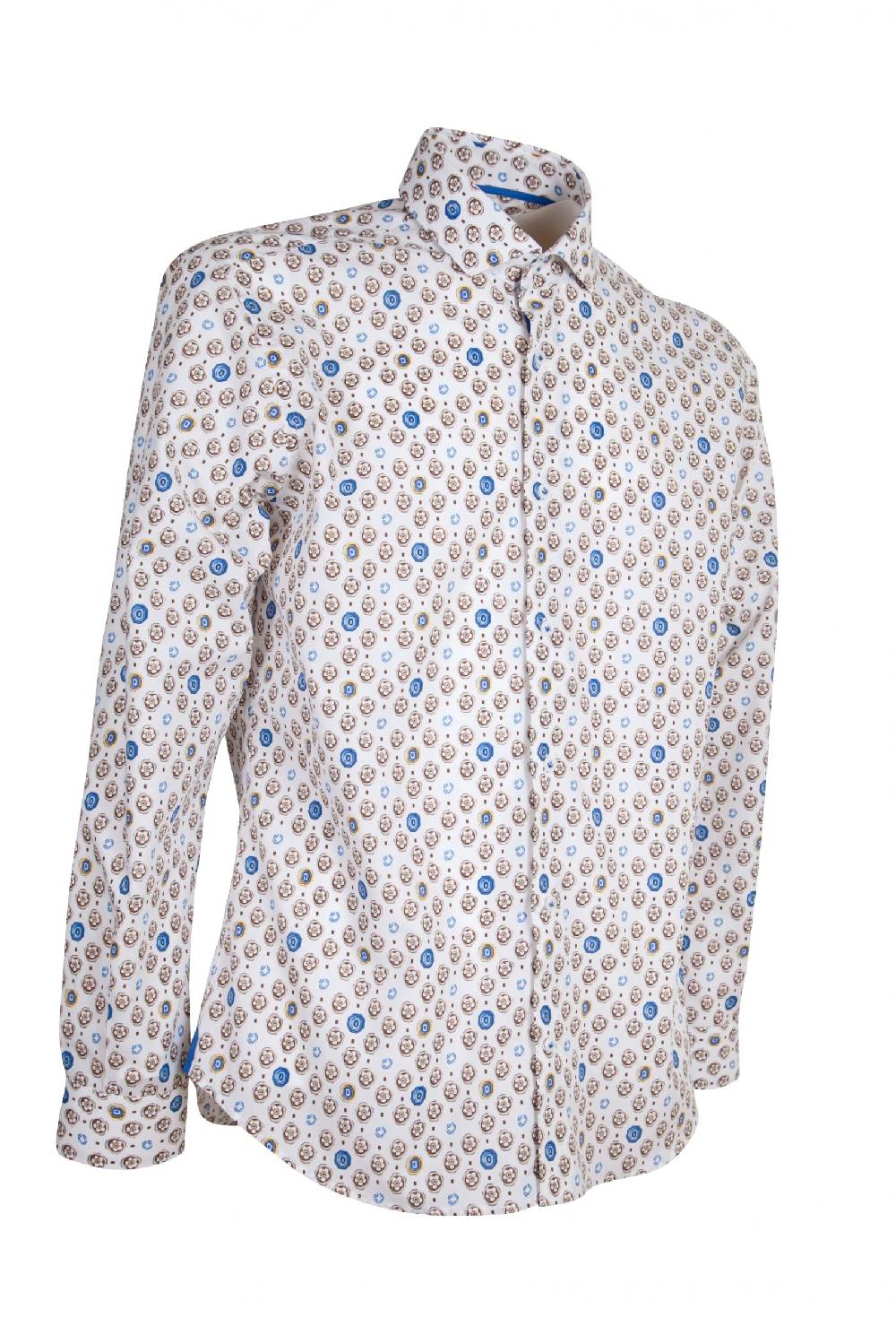 Poggianti Camicia Fantasia BUCINE-62M-712-02 I Più Venduti