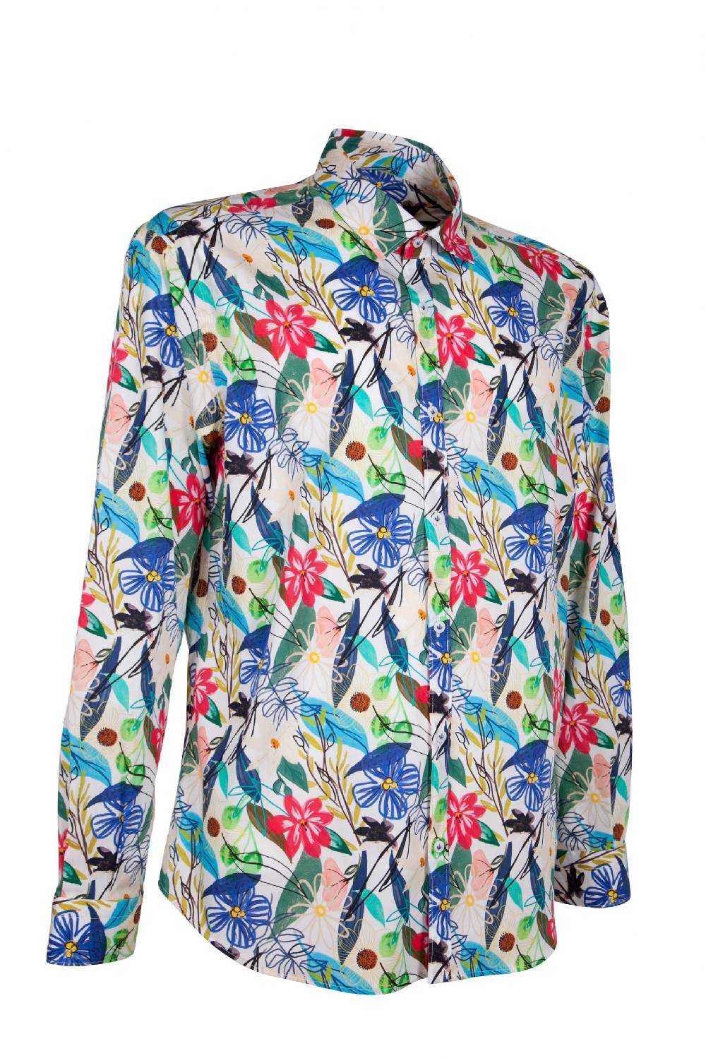 Poggianti Camicia Fantasia PISA-73F-740 In Saldo
