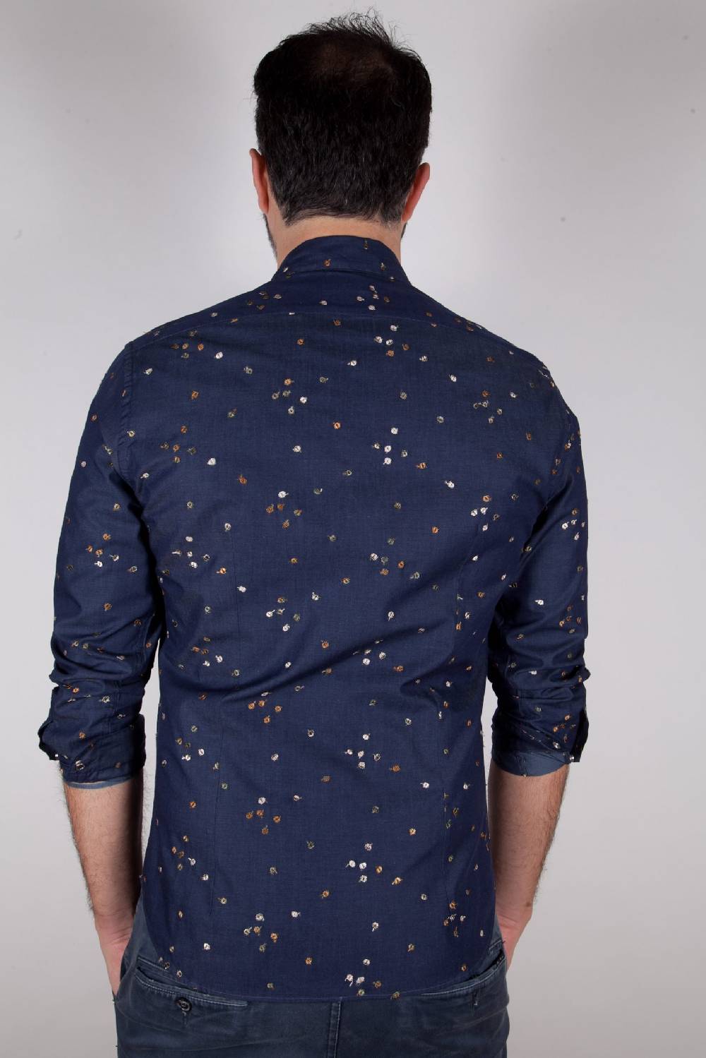 Poggianti Camicia in Denim con ricami PISA-62-607 Flash Sale