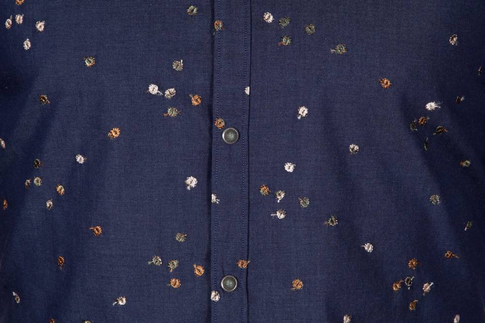 Poggianti Camicia in Denim con ricami PISA-62-607 Flash Sale