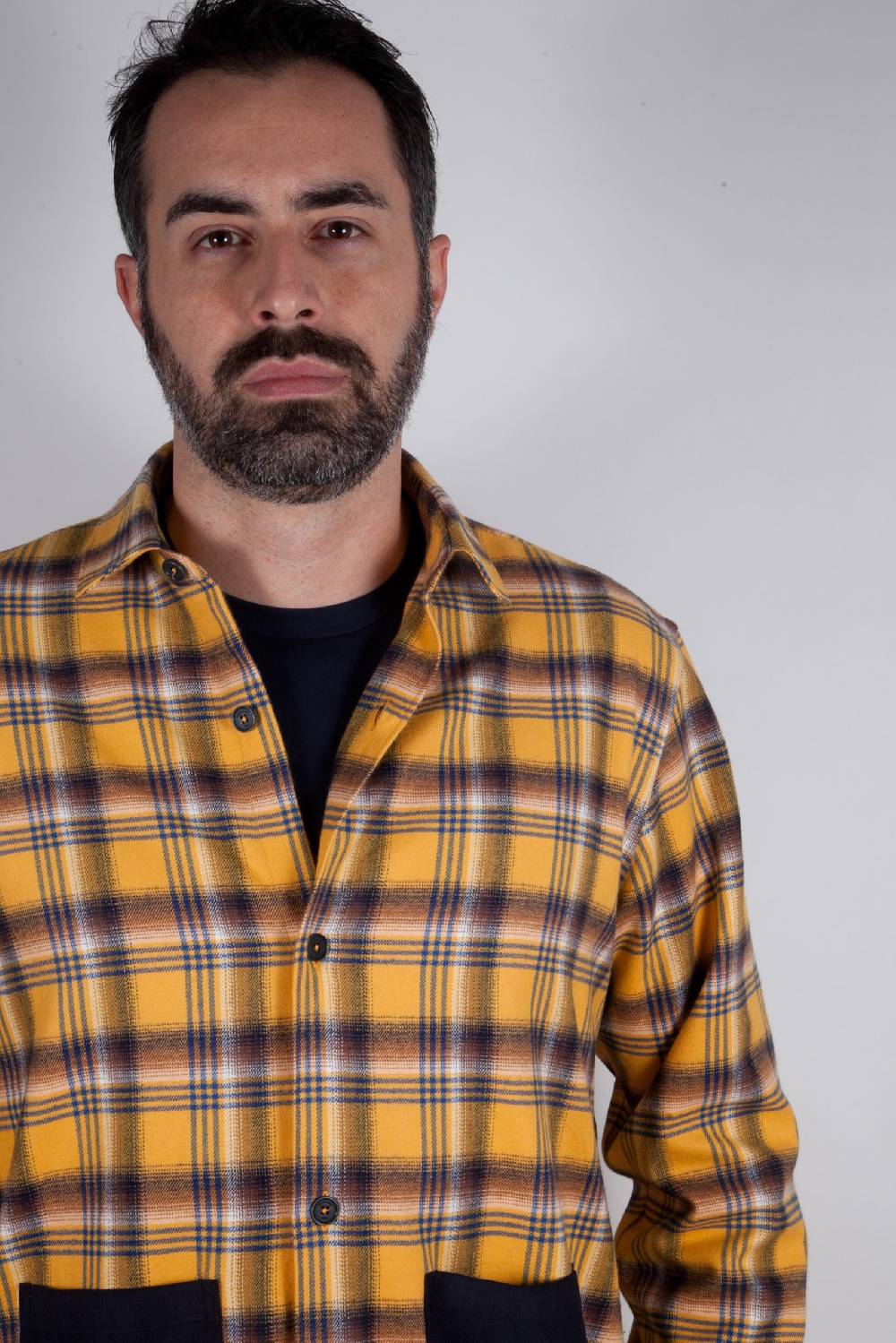 Poggianti Camicia in flanella a quadri LONDA-66-632 Fornitura limitata