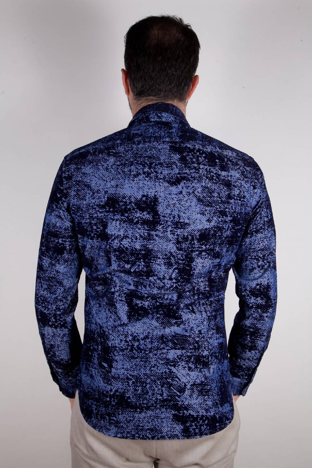 Poggianti Camicia in denim con floccato PISA-66-602-01 Cyber Monday