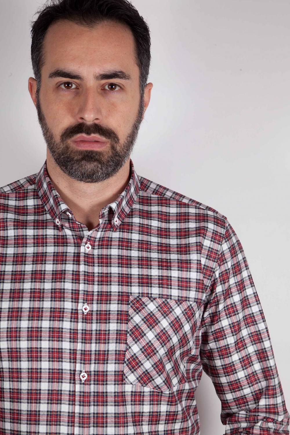 Poggianti Camicia a quadri con tasca ARDENZA-64-574-01 Offerta Pasqua