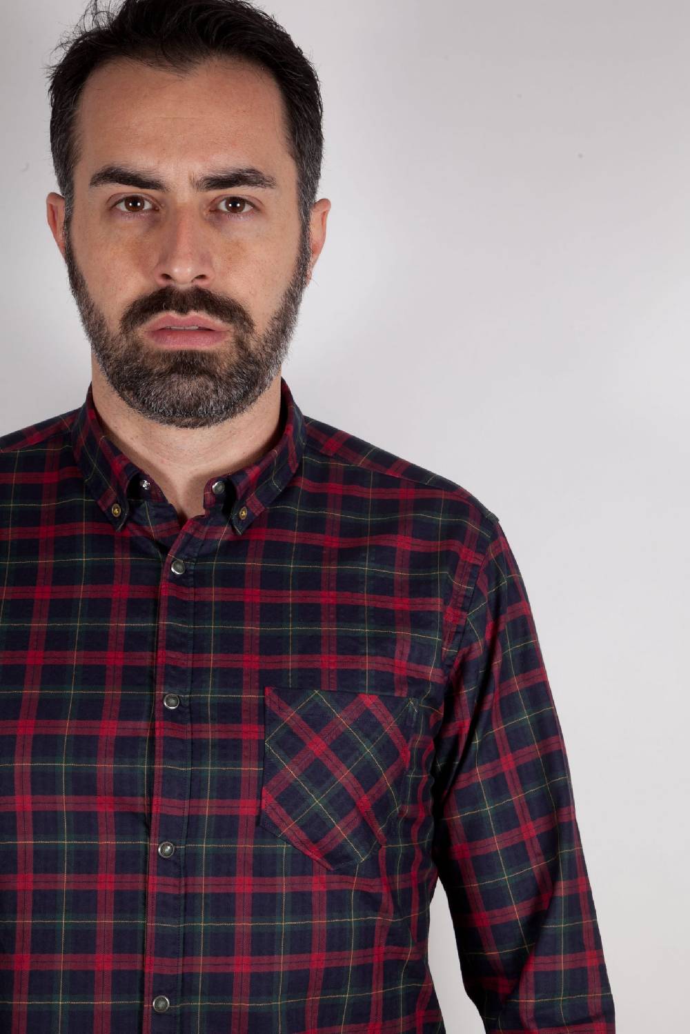 Poggianti Camicia a quadri con tasca ARDENZA-64-574-03 Offerta per la Festa della Mamma