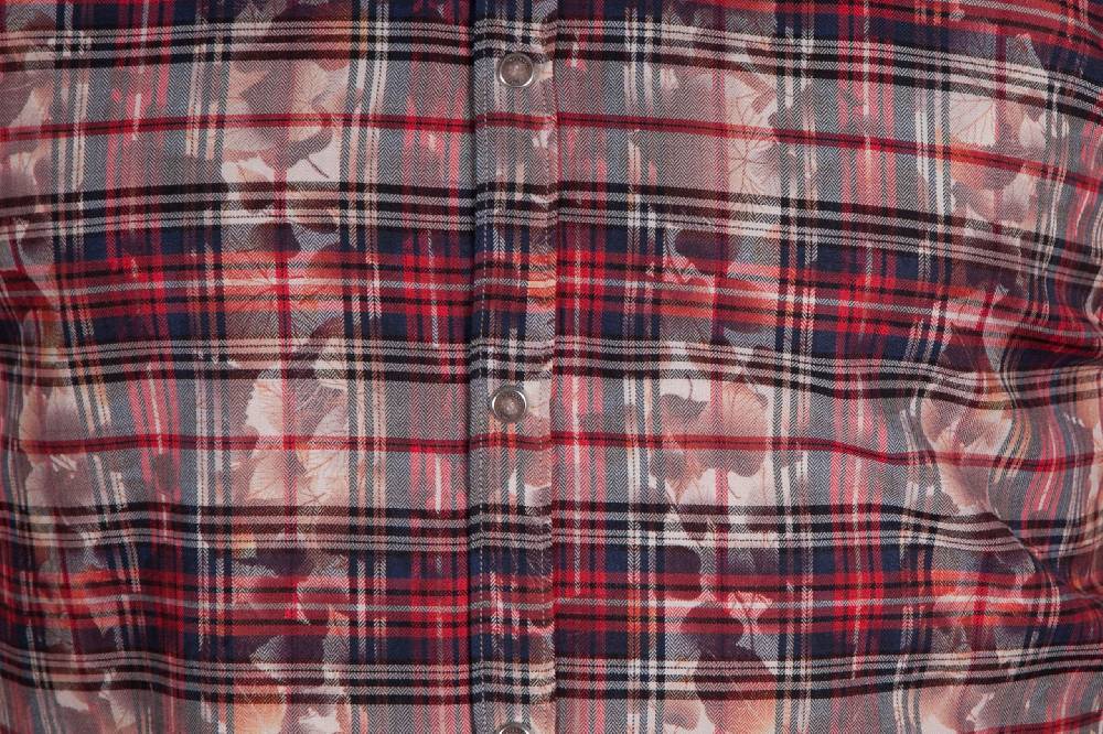 Poggianti Camicia a quadri con stampa PRUNO-66-571-01 Offerta San Valentino