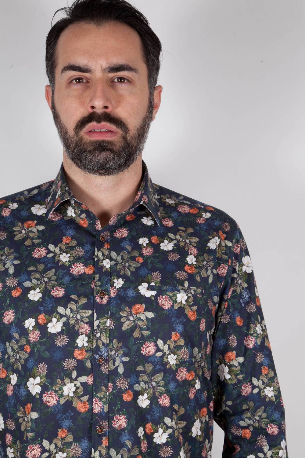 Poggianti Camicia con stampa ASCIANO-73-569-02 Offerta Anniversario