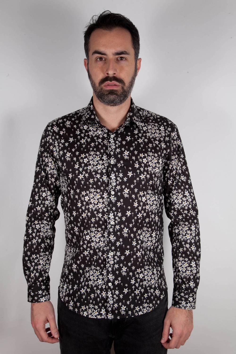 Poggianti Camicia con stampa floreale FIRENZE-UBBF-555-02 Vendita calda