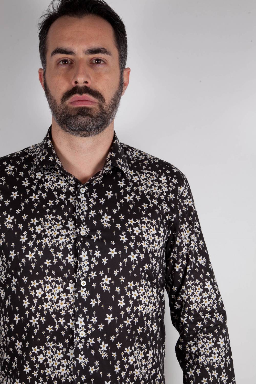 Poggianti Camicia con stampa floreale FIRENZE-UBBF-555-02 Vendita calda
