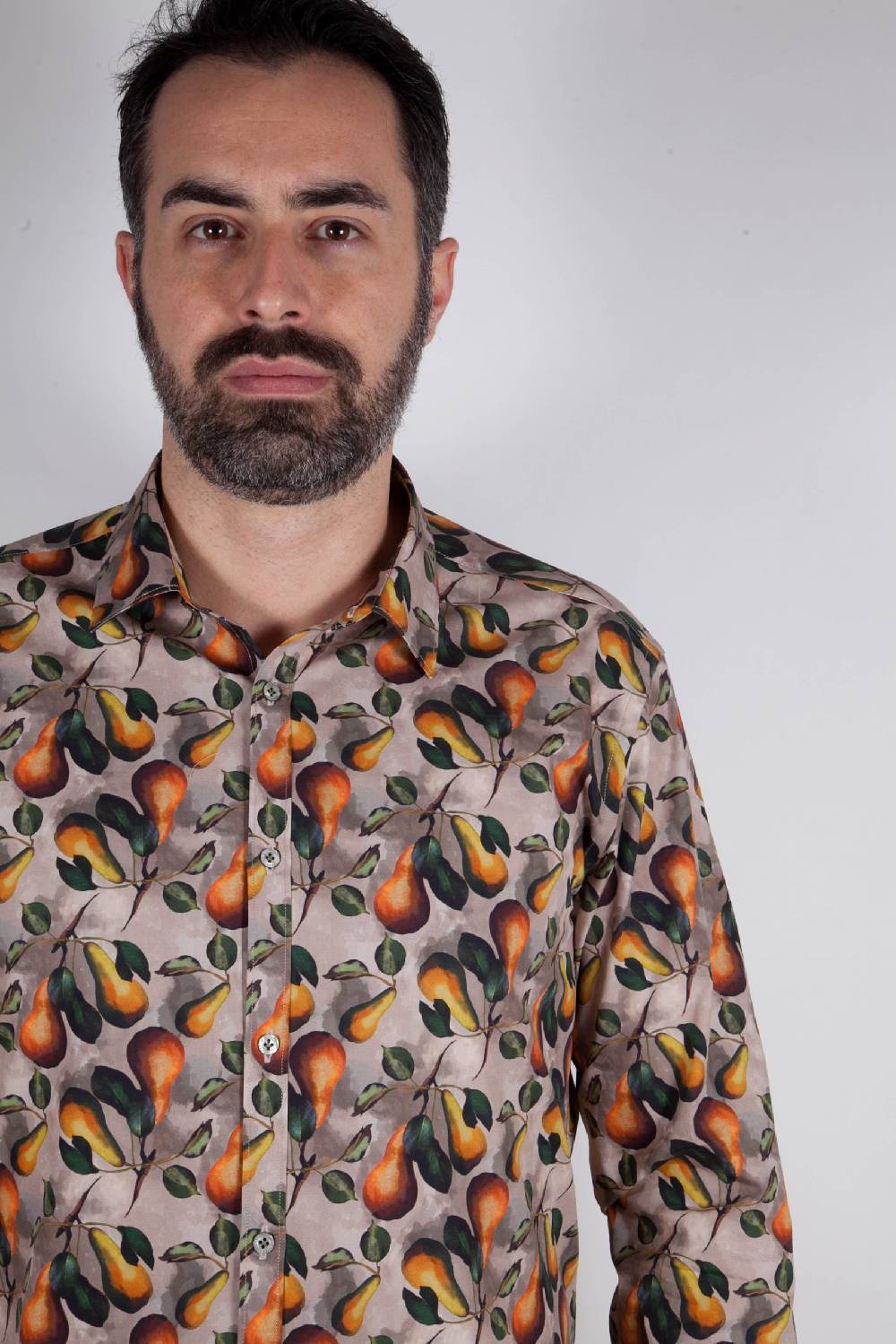 Poggianti Camicia con stampa frutta PISA-66F-536-01 Online Outlet
