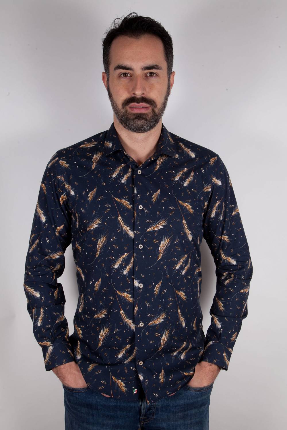 Poggianti Camicia con stampa FIRENZE-95F-533-01 Offerta temporanea