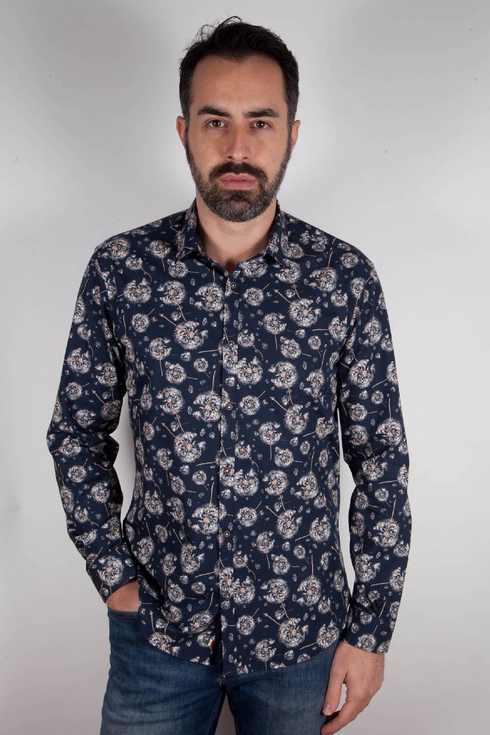 Poggianti Camicia con stampa PISA-73-532-01 Offerte esclusive