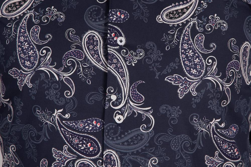 Poggianti Camicia con stampa cachemire FIRENZE-73-531-01 Lightning offer