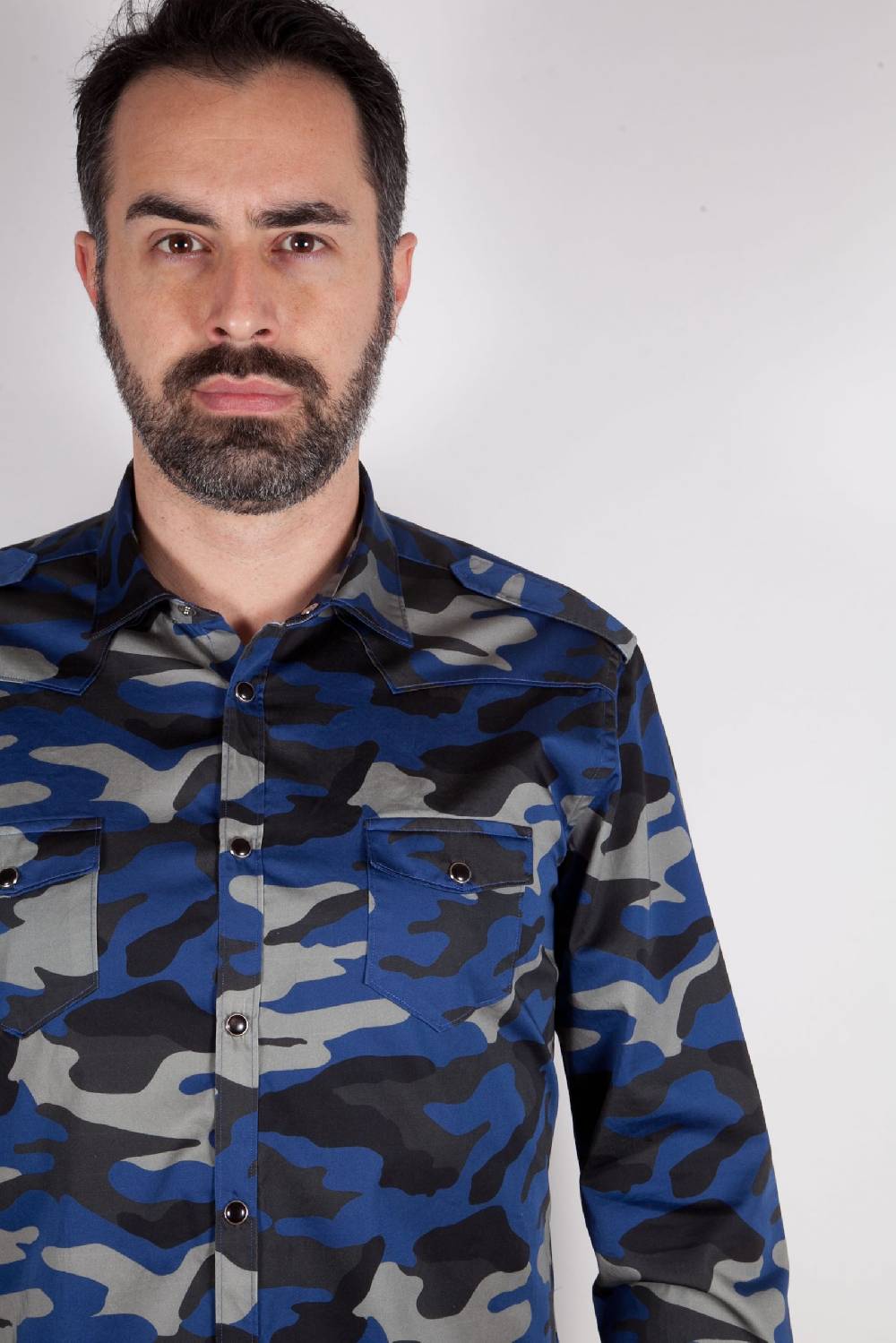 Poggianti Camicia con stampa camouflage MARRADI-66-526-03 Nuovi prodotti