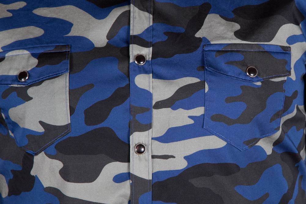 Poggianti Camicia con stampa camouflage MARRADI-66-526-03 Nuovi prodotti