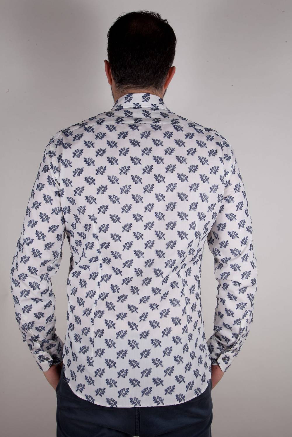 Poggianti Camicia Fil Coupe Collo Italiano FIRENZE-61-507-01 Offerte speciali