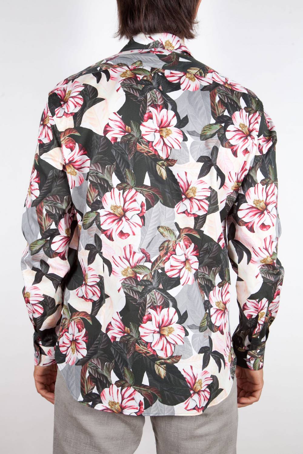 Poggianti Camicia Fantasia Stretch Collo Italiano 365-01 Sconti VIP
