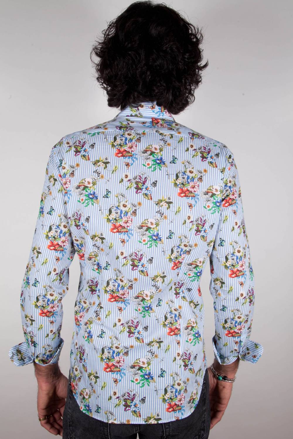 Poggianti Camicia Fantasia Collo francese 329-01 Prezzo basso