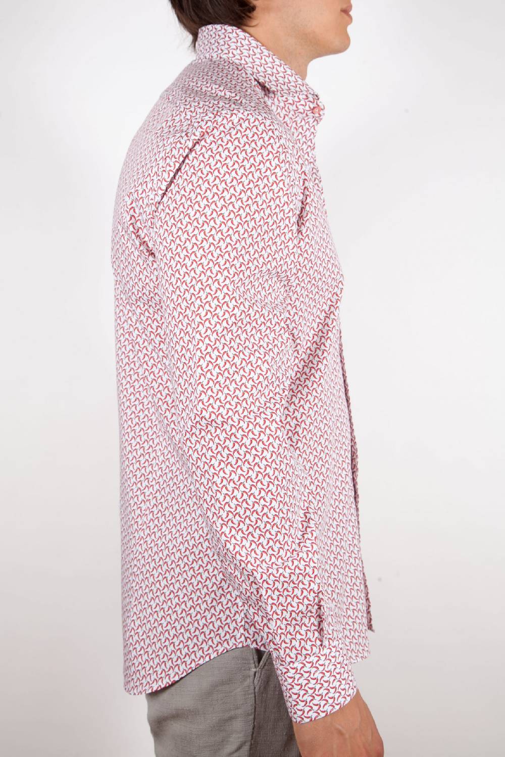 Poggianti Camicia Fantasia Collo francese 317-02 Super Saving Price