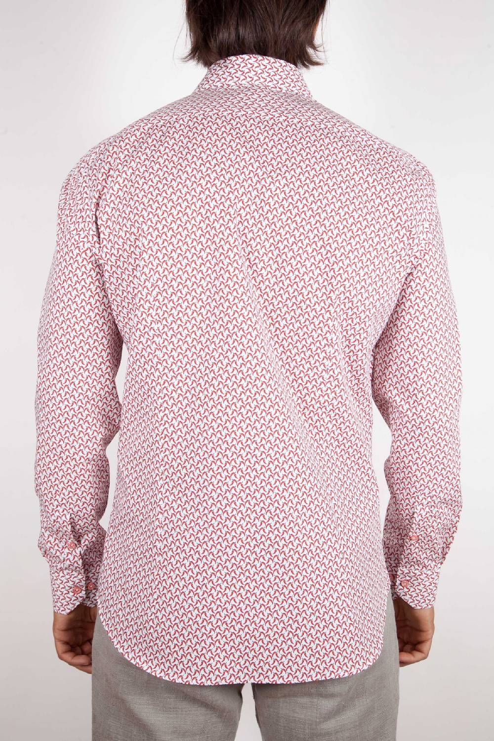 Poggianti Camicia Fantasia Collo francese 317-02 Super Saving Price