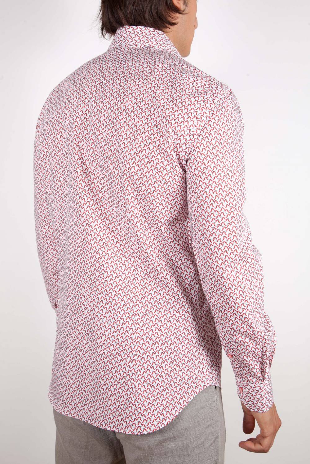 Poggianti Camicia Fantasia Collo francese 317-02 Super Saving Price