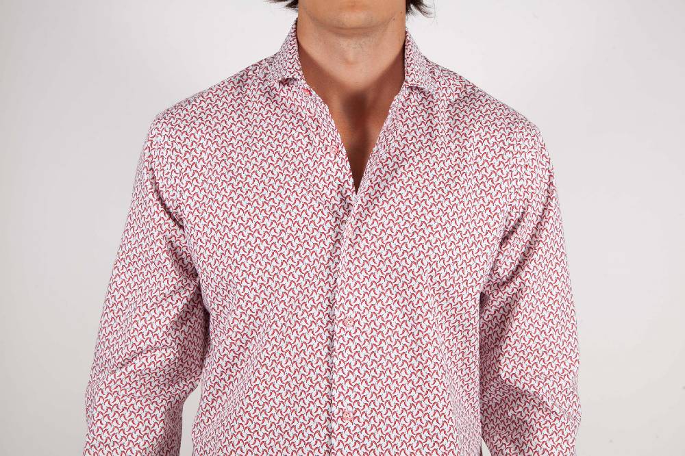 Poggianti Camicia Fantasia Collo francese 317-02 Super Saving Price