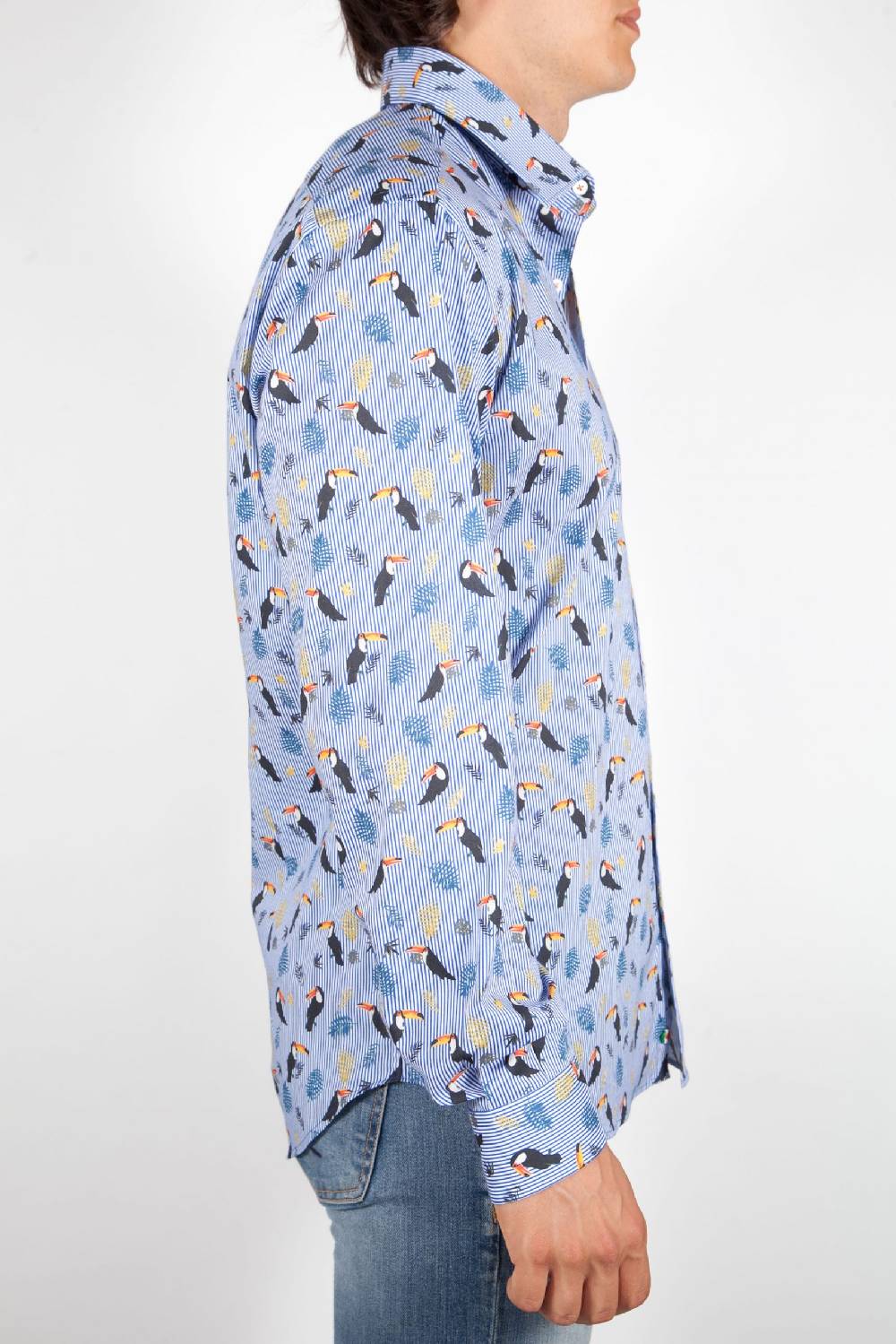Poggianti Camicia Fantasia Collo Italiano 330-02 Ritorno libero