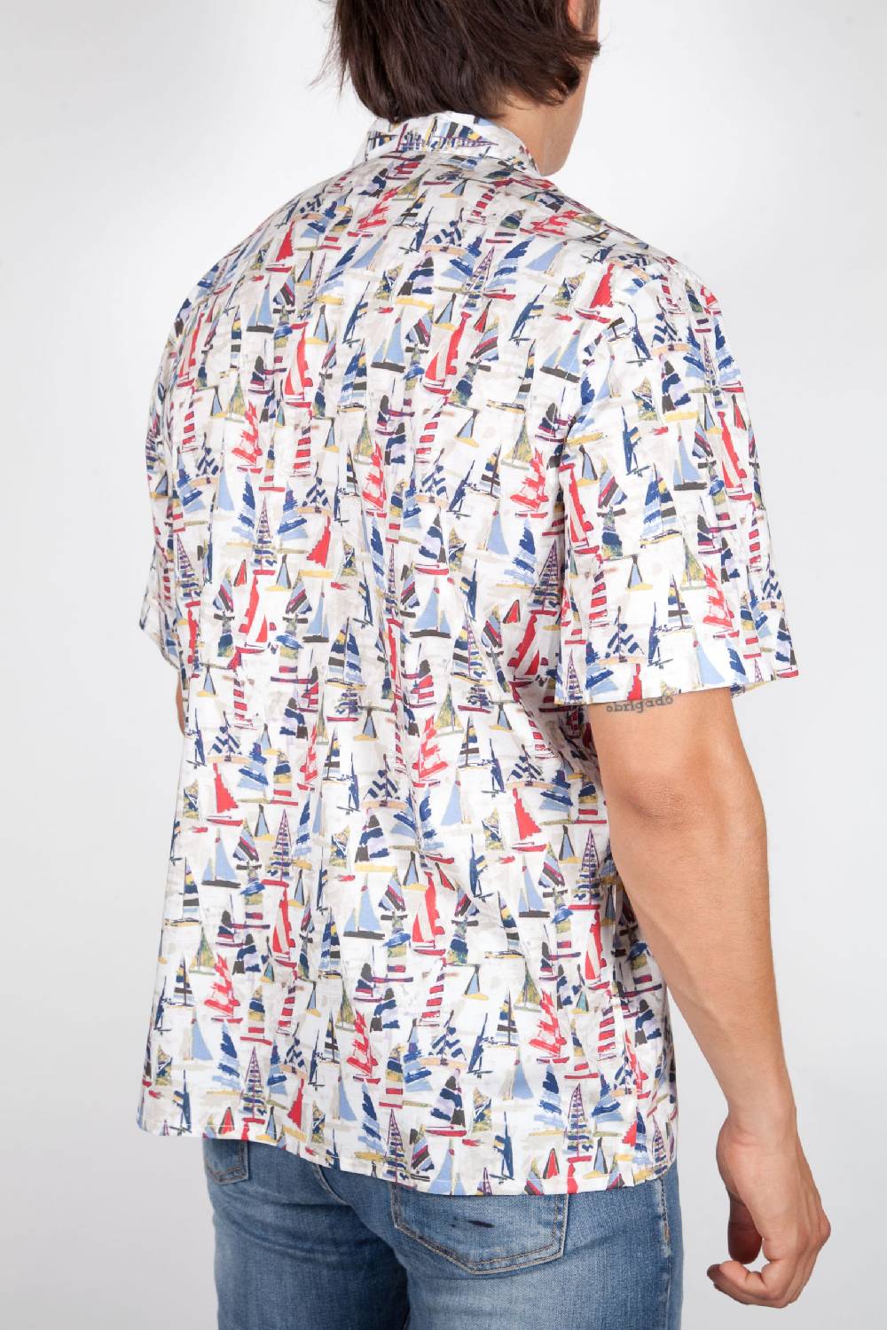 Poggianti Camicia Fantasia Manica corta 346-01 Rilascio limitato