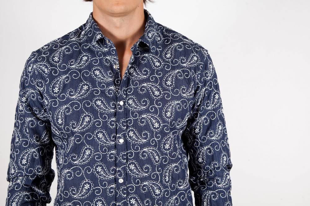 Poggianti Camicia Denim con Ricami 421-01 ACQUISTA ORA