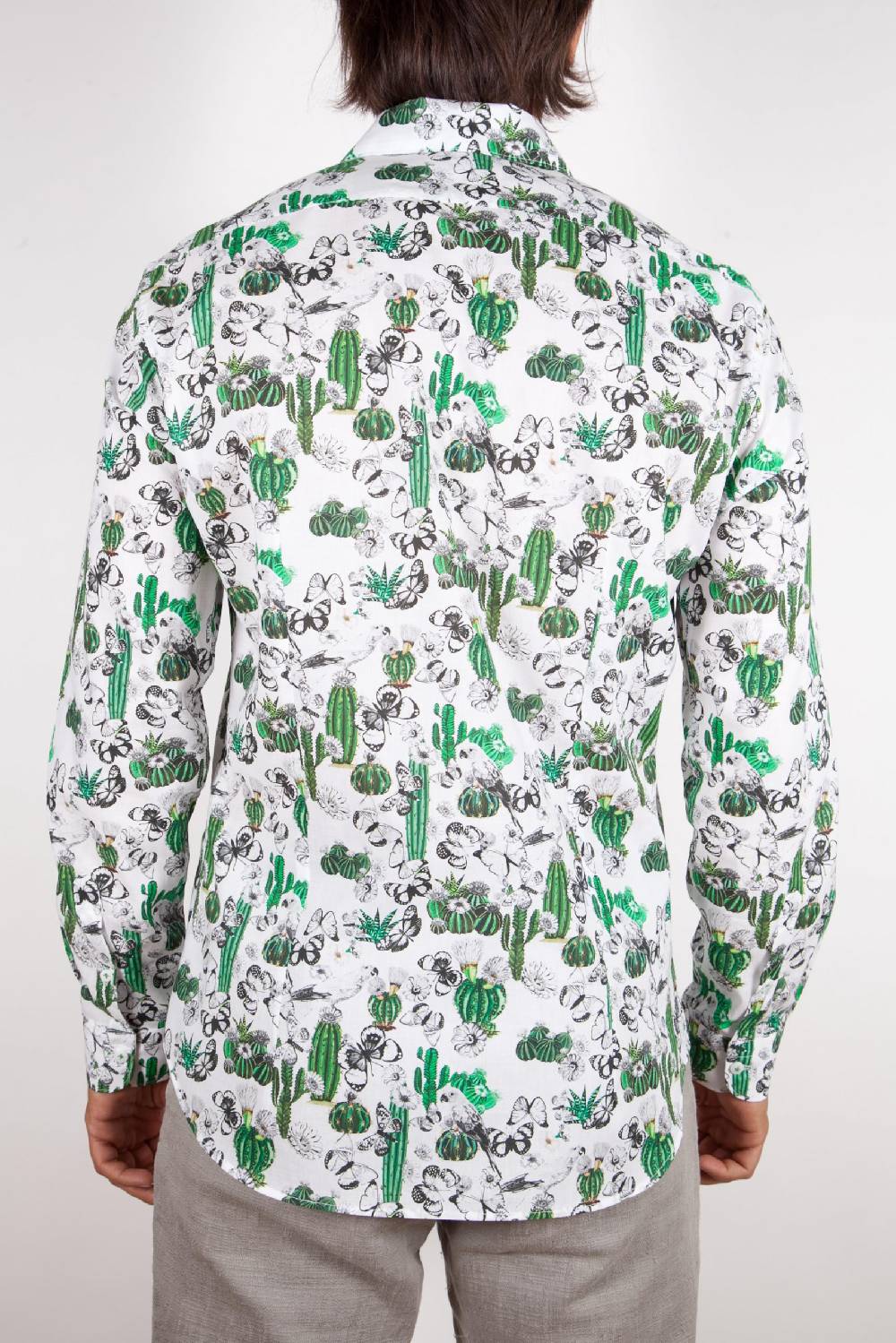 Poggianti Camicia Fantasia Collo Francese 349-02 Ultimo giorno