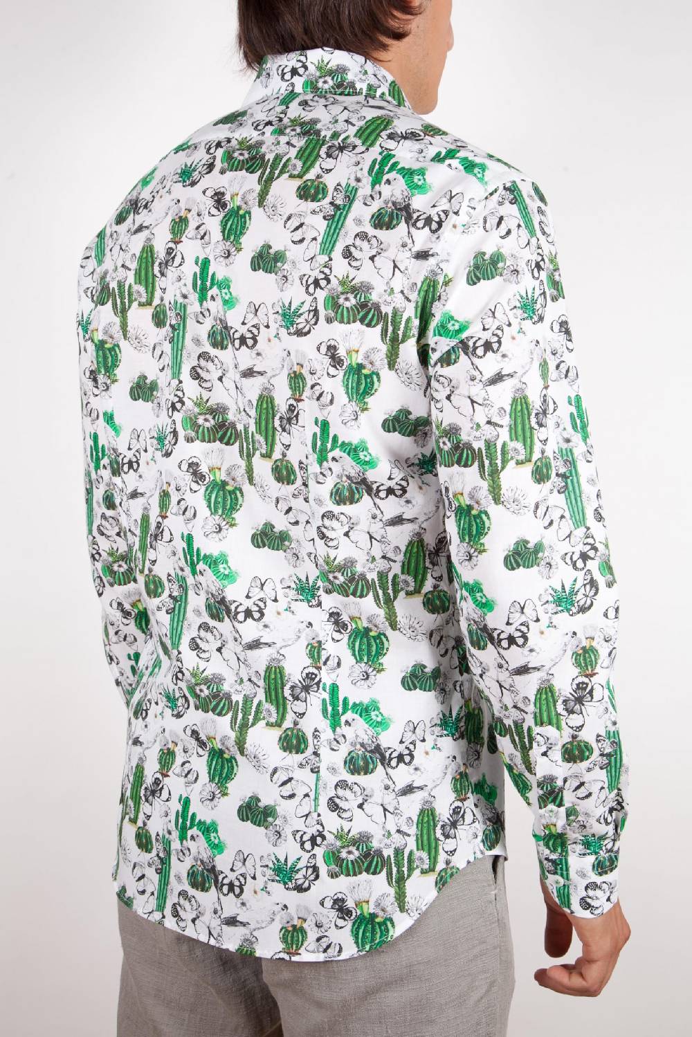 Poggianti Camicia Fantasia Collo Francese 349-02 Ultimo giorno