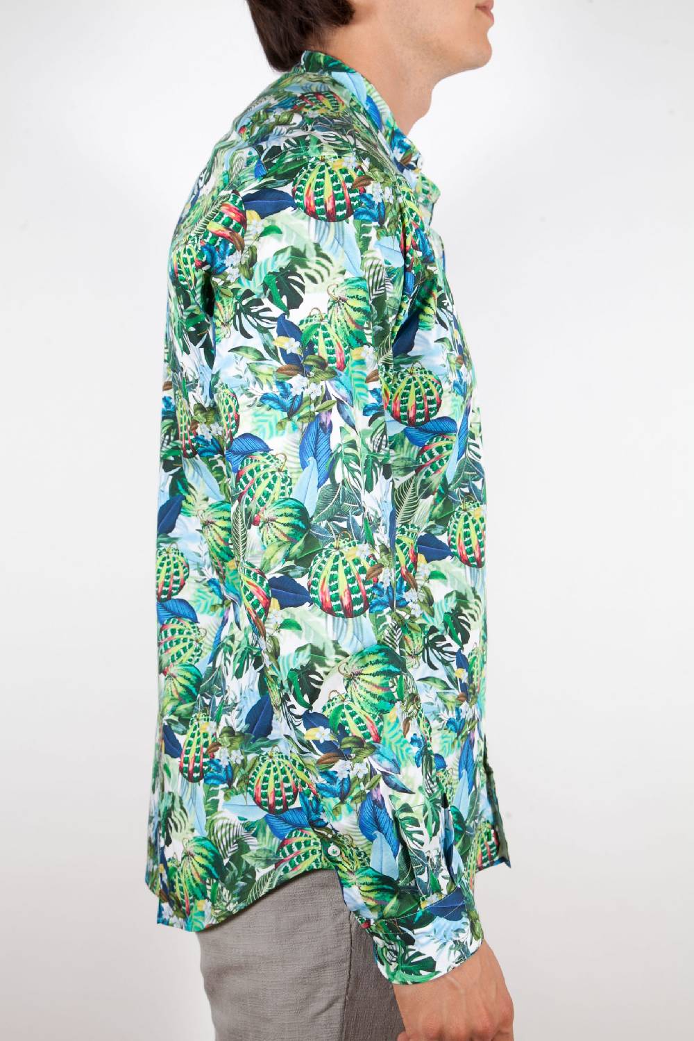 Poggianti Camicia Fantasia Collo Morbido Multicolor 363 Only for today