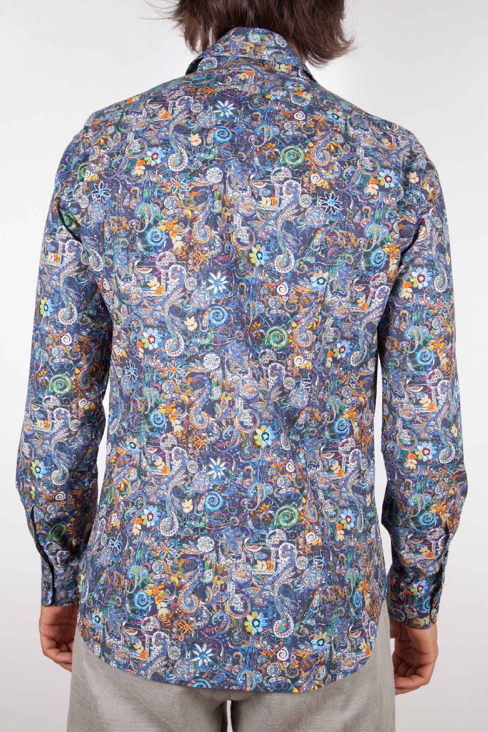 Poggianti Camicia Fantasia Collo Morbido Multicolor Offerta speciale della fabbrica