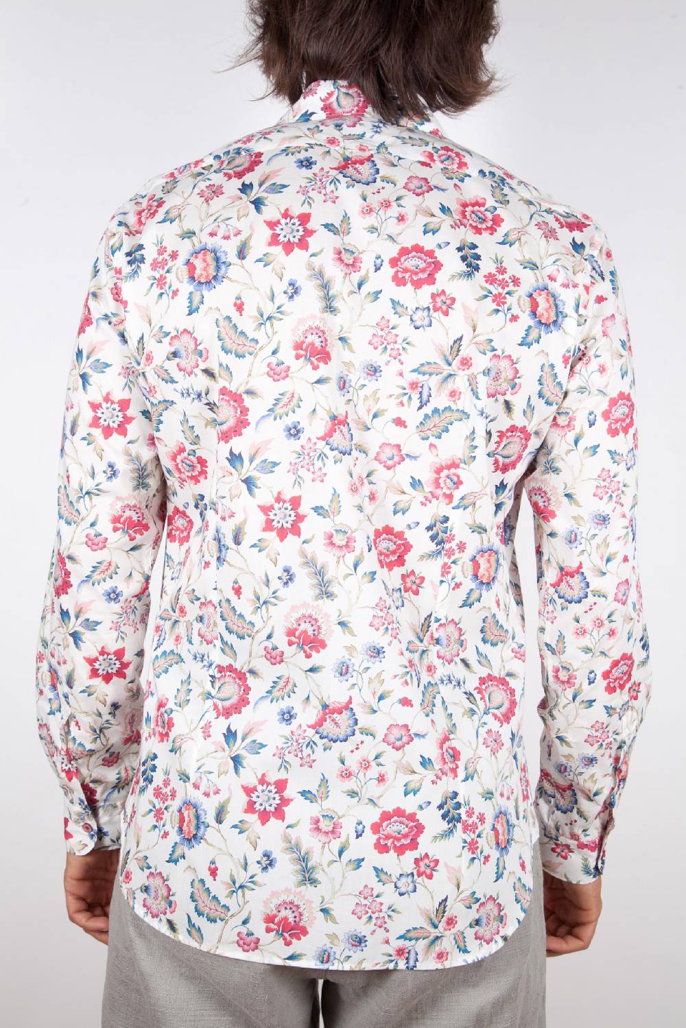 Poggianti Camicia Fantasia Collo Morbido Multicolor Officina