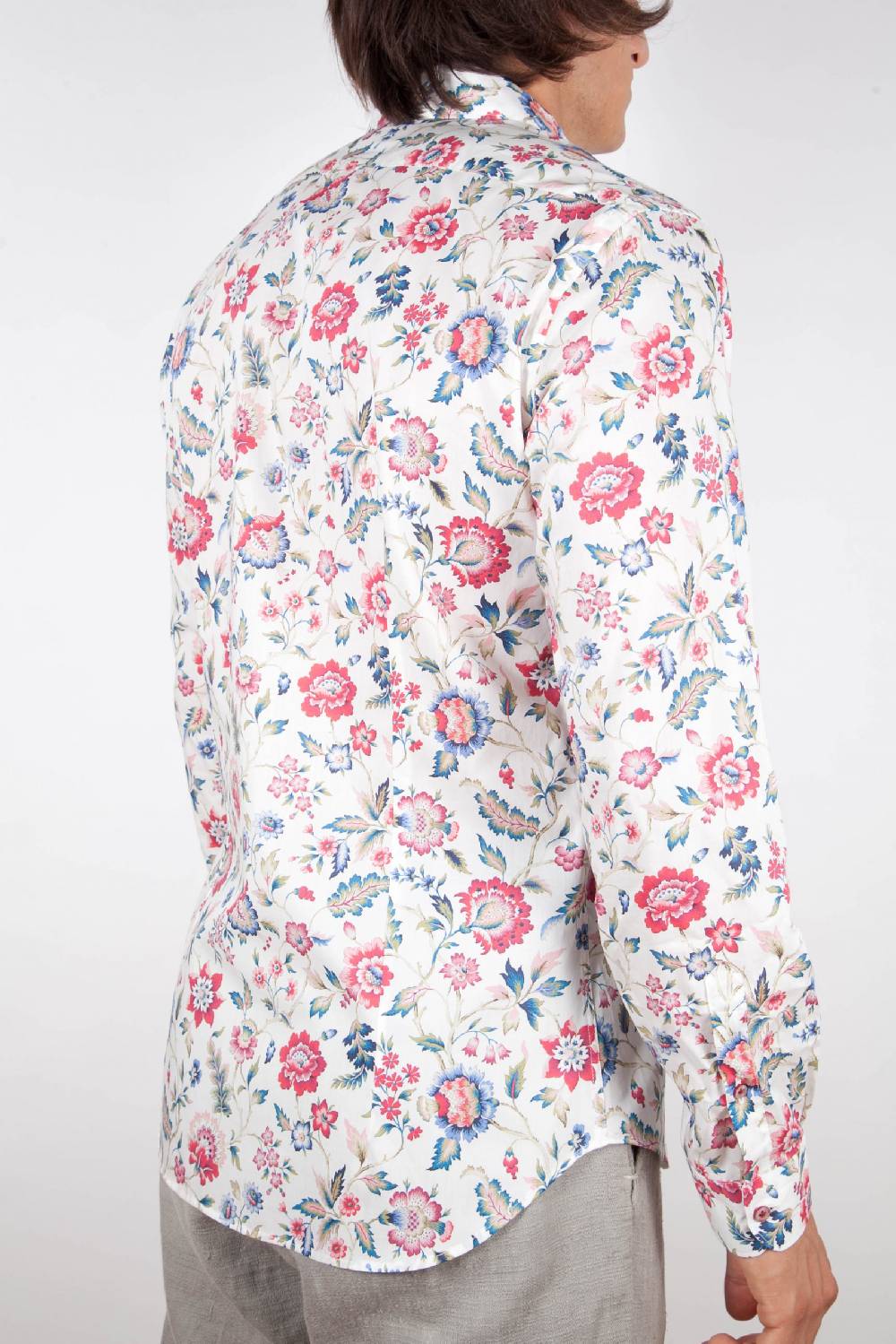 Poggianti Camicia Fantasia Collo Morbido Multicolor Officina