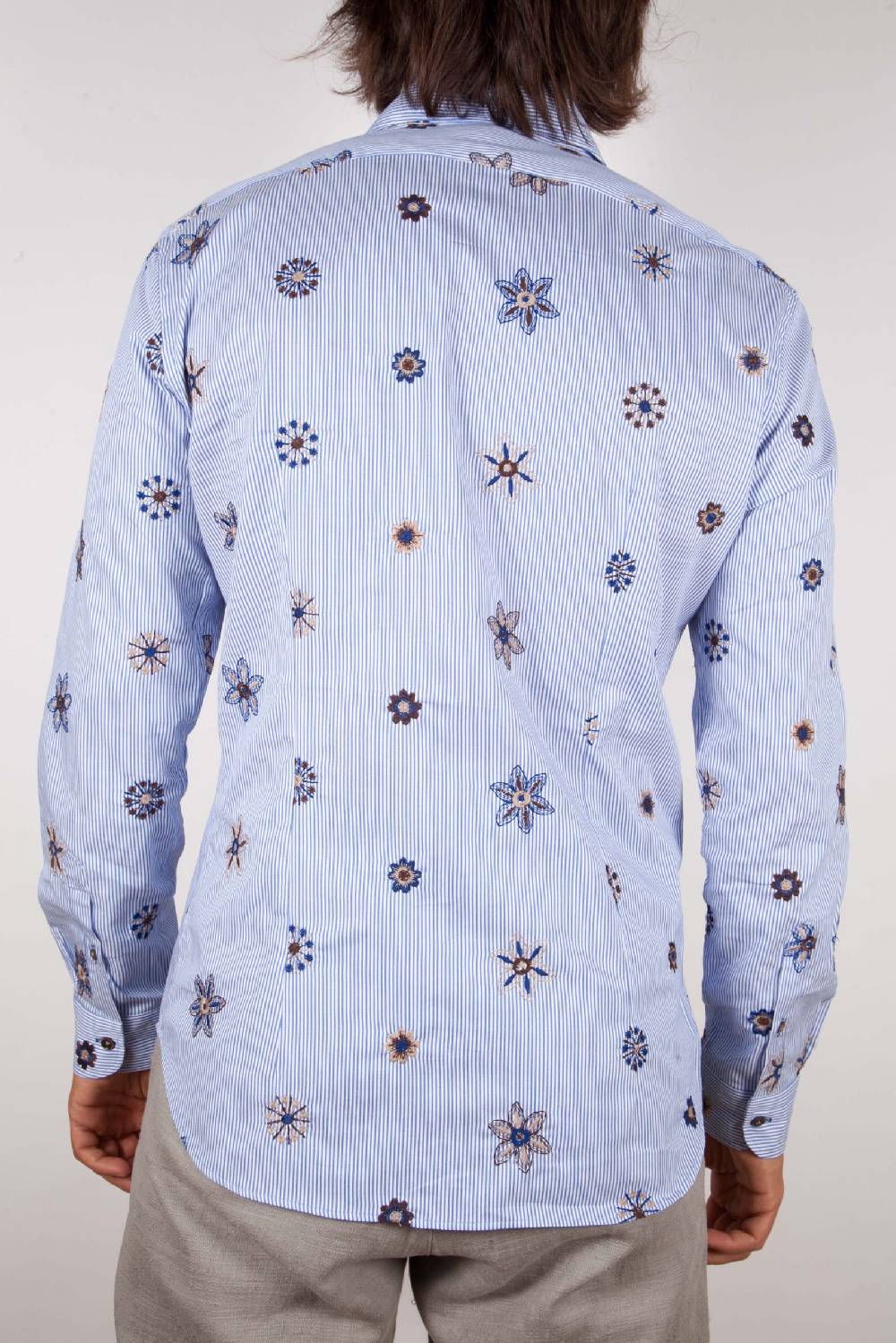 Poggianti Camicia Fantasia Collo Morbido Ricamo 50% di sconto per tempo limitato