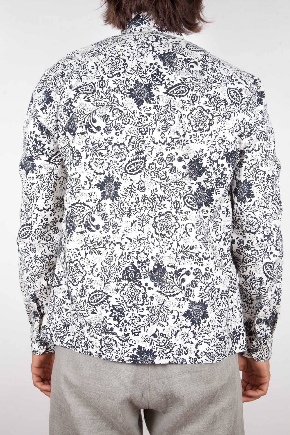 Poggianti Camicia Fantasia Collo Morbido Italy