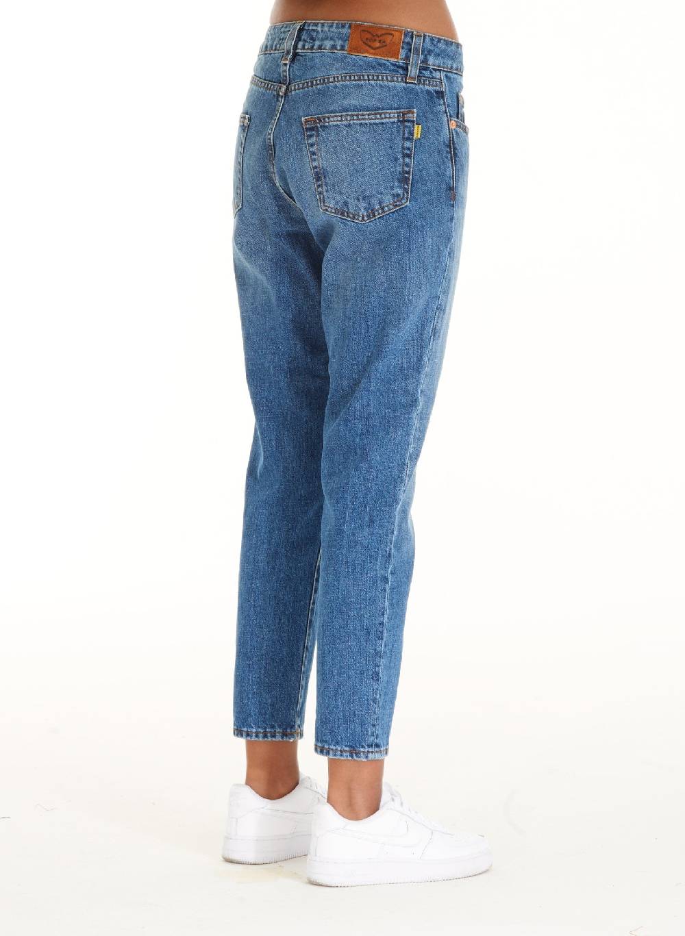 Pop84 Jeans vita bassa boy-friend modello Marika Vendita Economica