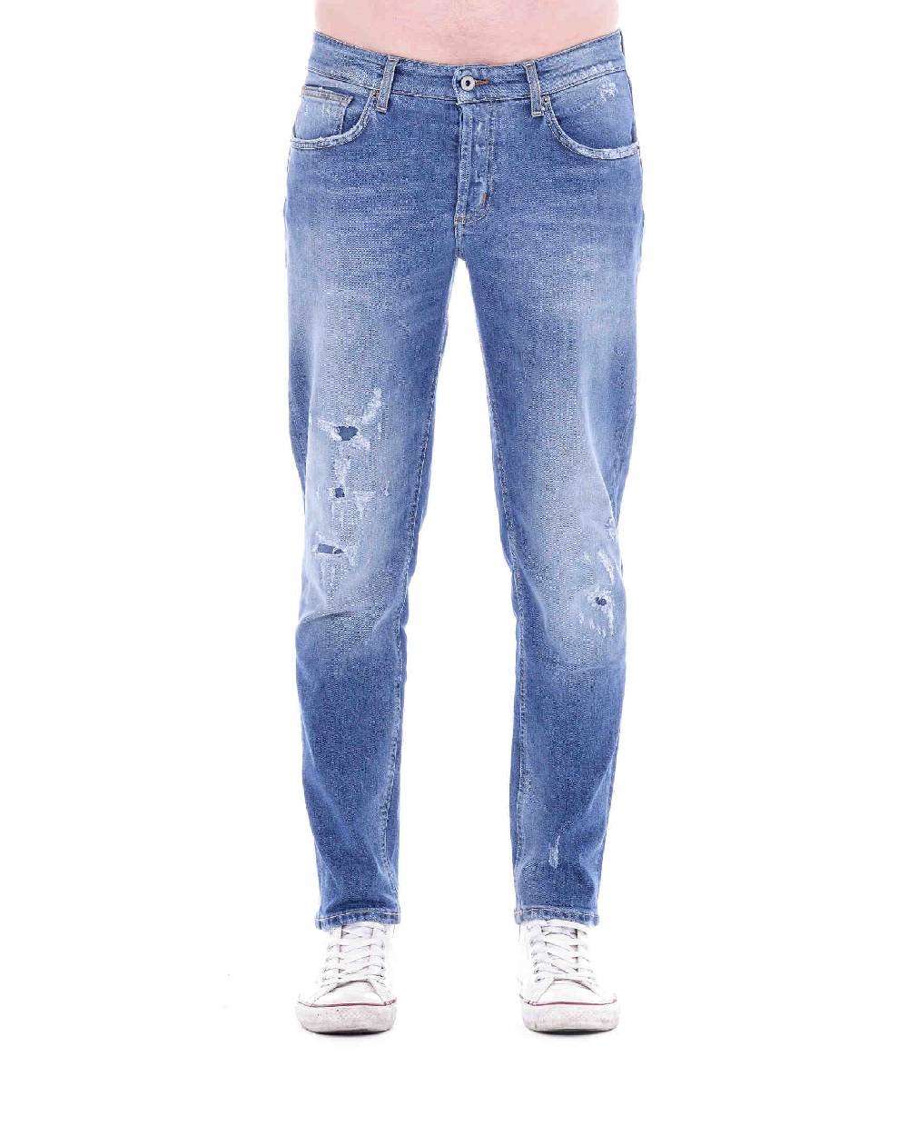 Pop84 Jeans Capri con rotture slim fit Qualità Garantita