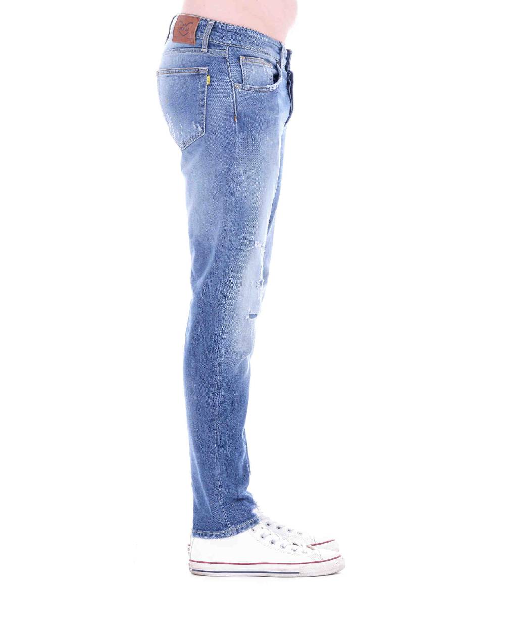 Pop84 Jeans Capri con rotture slim fit Qualità Garantita