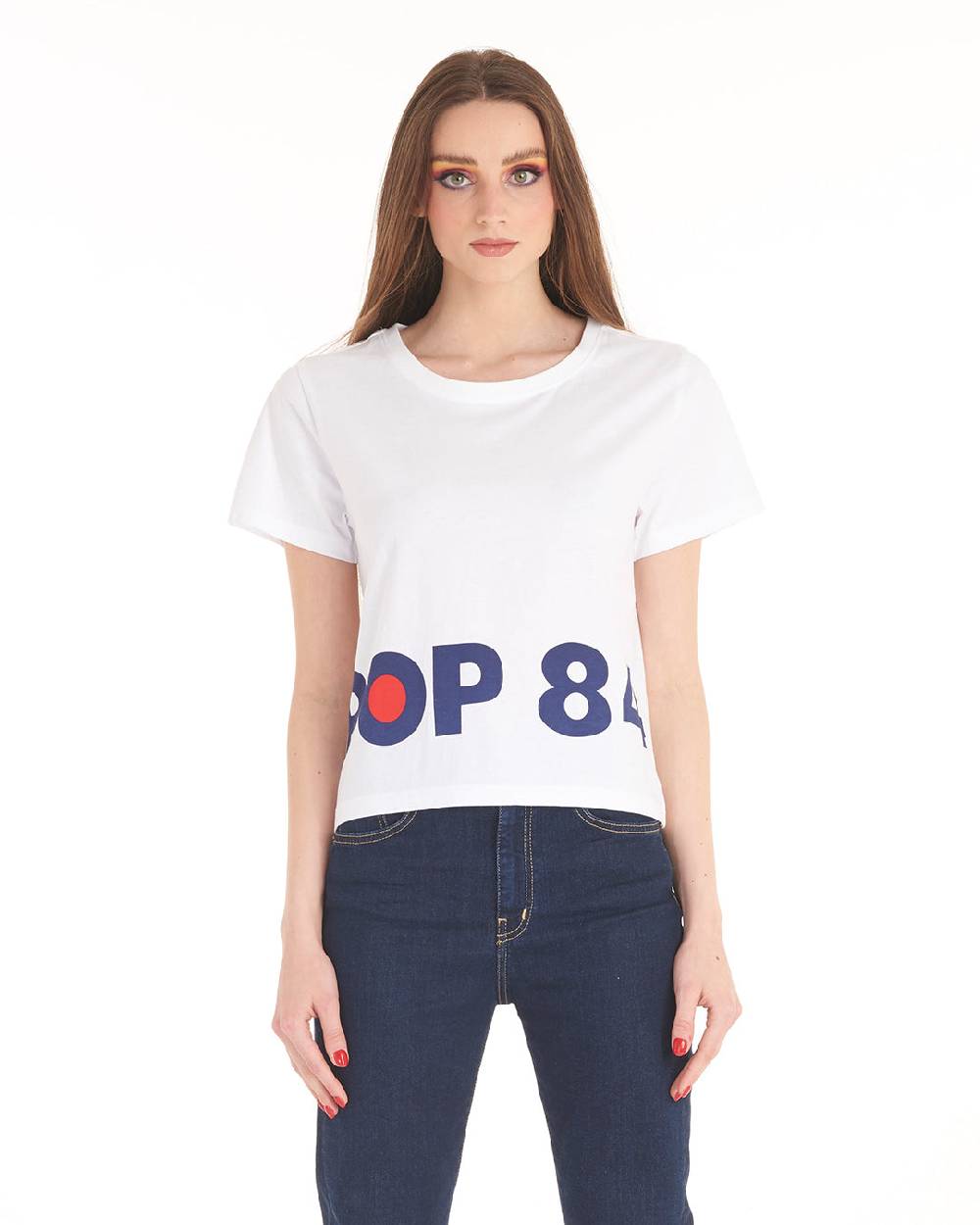 Pop84 T-shirt Scritta POP84 Nuovo
