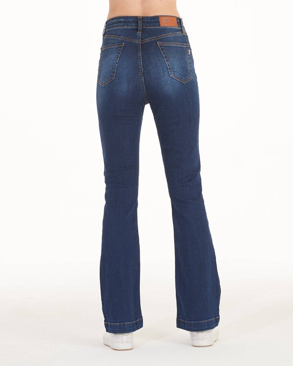 Pop84 Jeans zampa vita alta modello Francy Qualità
