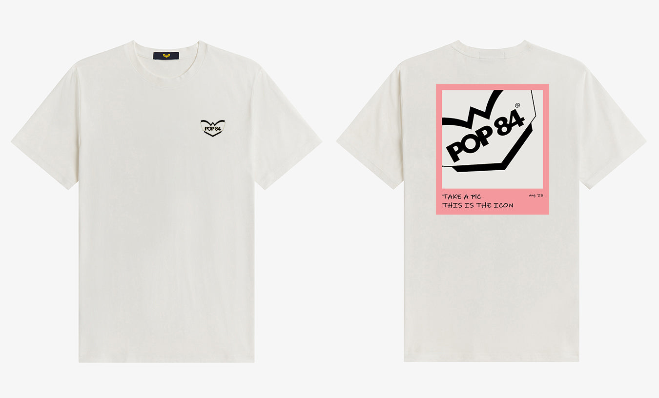 Pop84 T-shirt POP84 'Take A Pic This Is The Icon' Prezzo Ridotto
