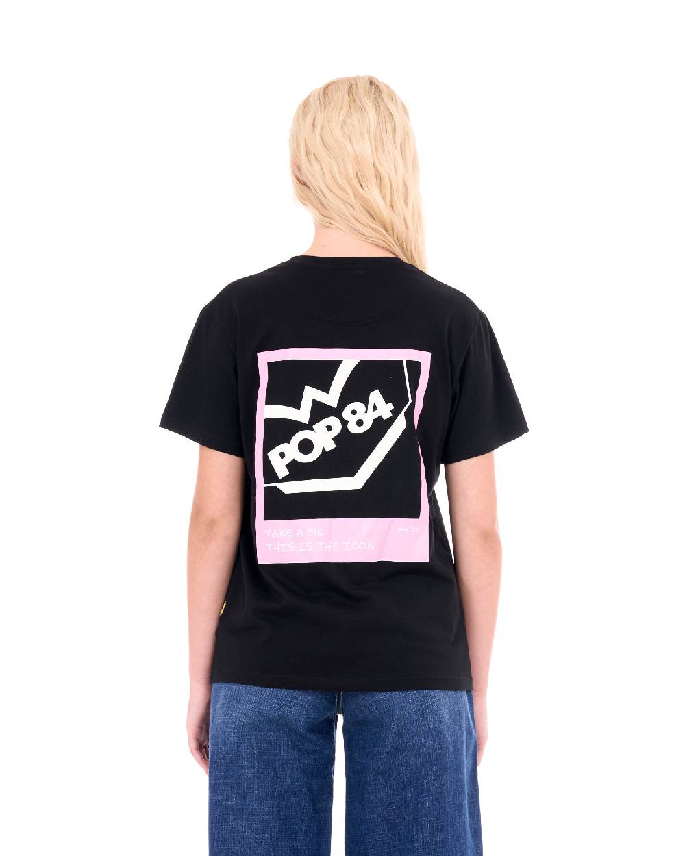 Pop84 T-shirt POP84 'Take A Pic This Is The Icon' Prezzo Ridotto