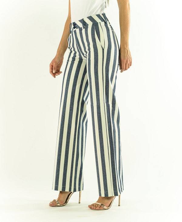 Pop84 Pantalone a righe over fit Novità